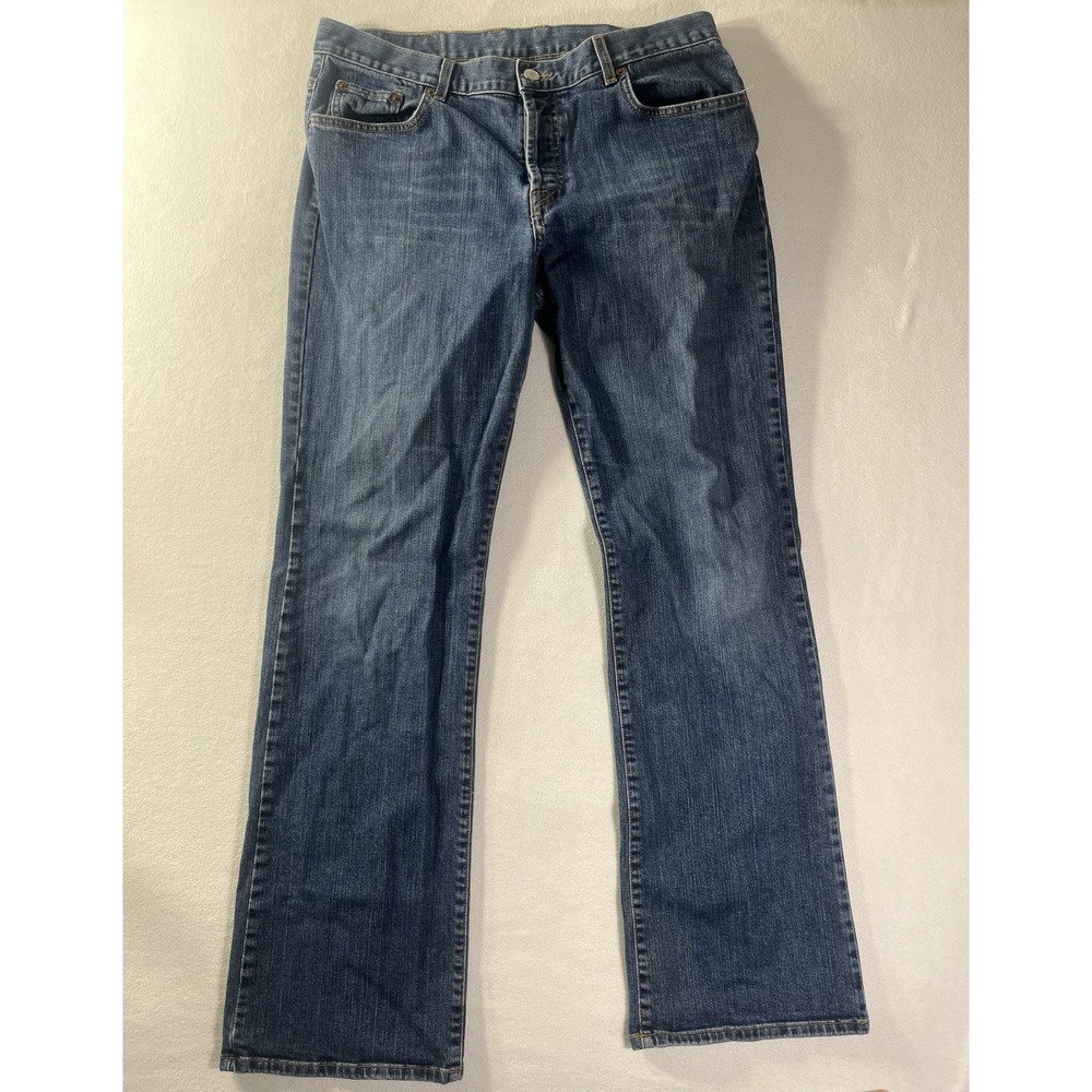 Lucky Brand Vtg Dungarees Gene Montesano Easy Rider Long Leng Jeans Womens 16/33